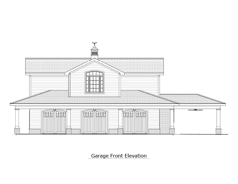 Garage Front Elevation Letlow